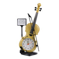 Violin Design Alarm Clock-Creative Bedside Clock for Music Lovers~5224