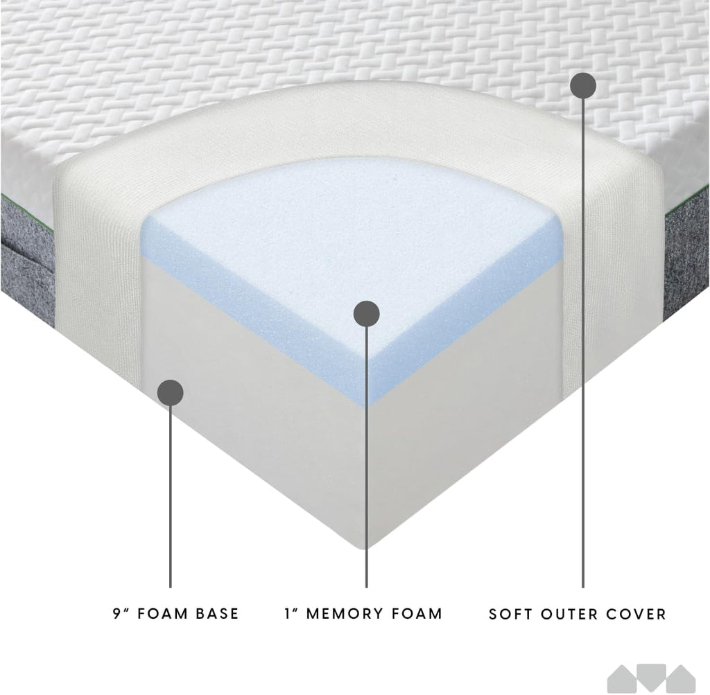 10 Inch Twin Size Memory Foam Mattress for Comfort-3