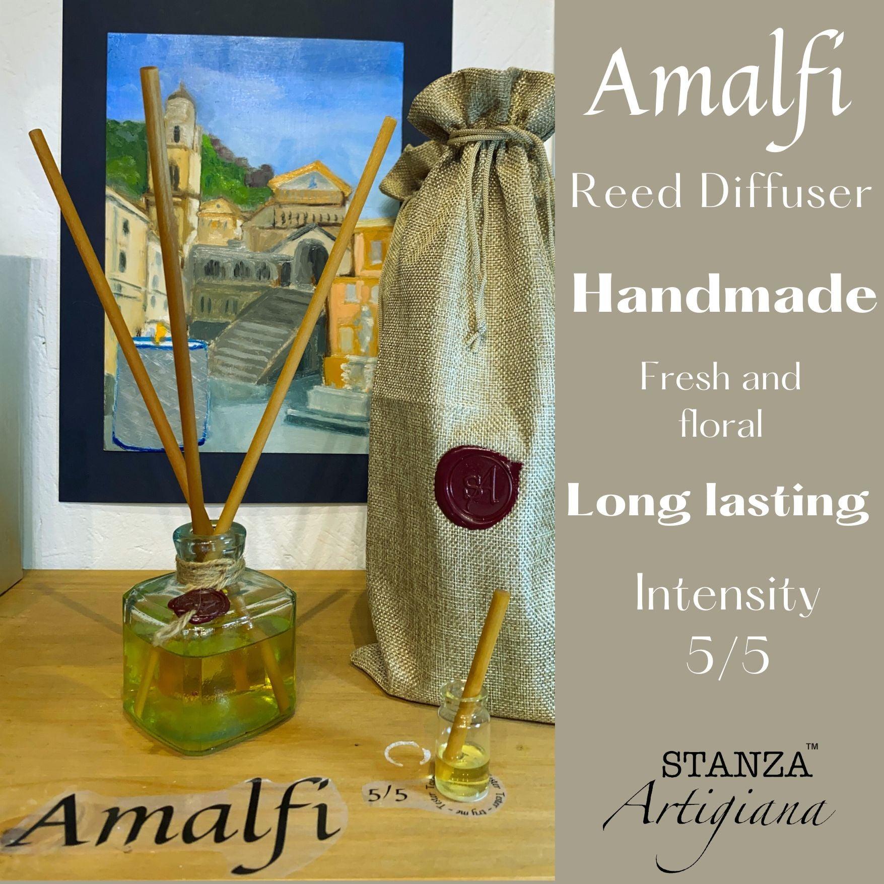 Amalfi Reed Diffuser - Best Long lasting Reed Diffusers for a Relaxing Home Ambiance