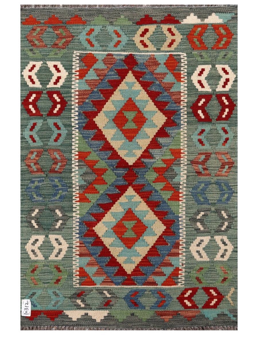 Maimana Afghanistan Kilim Rug - 120 x 80 cm