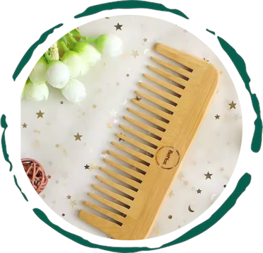 All-Natural Bamboo Hair Comb-0