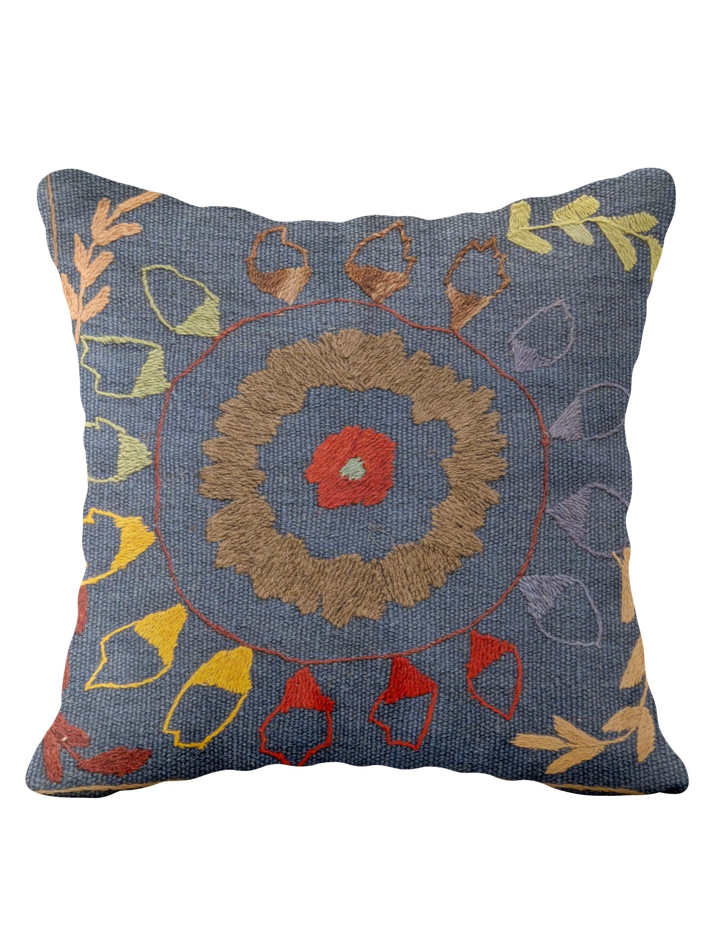 Suzani Hand Embroidered Cushion Cover - 45 x 45 cm