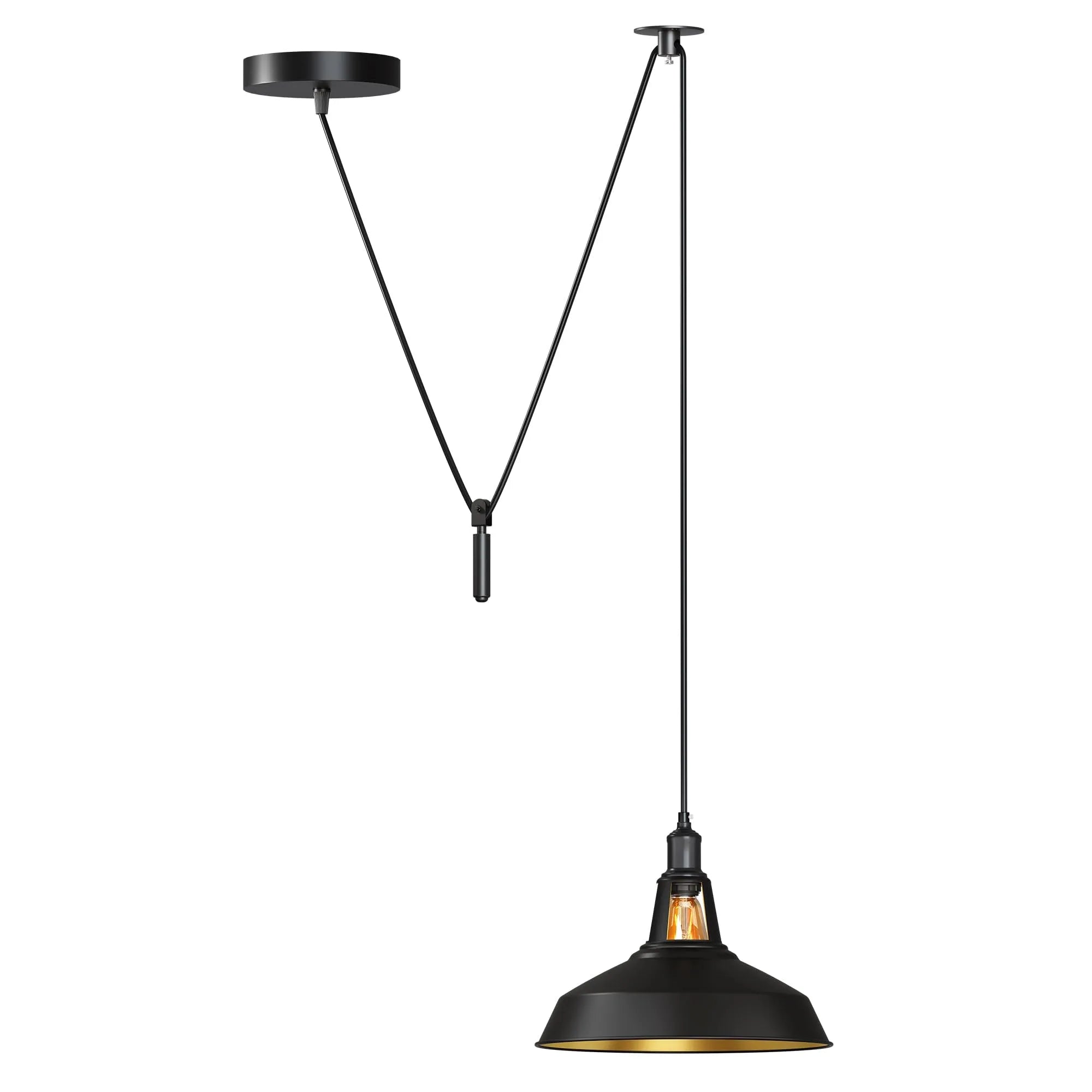 Shaded 2M Pulley Pendant Light ~6398