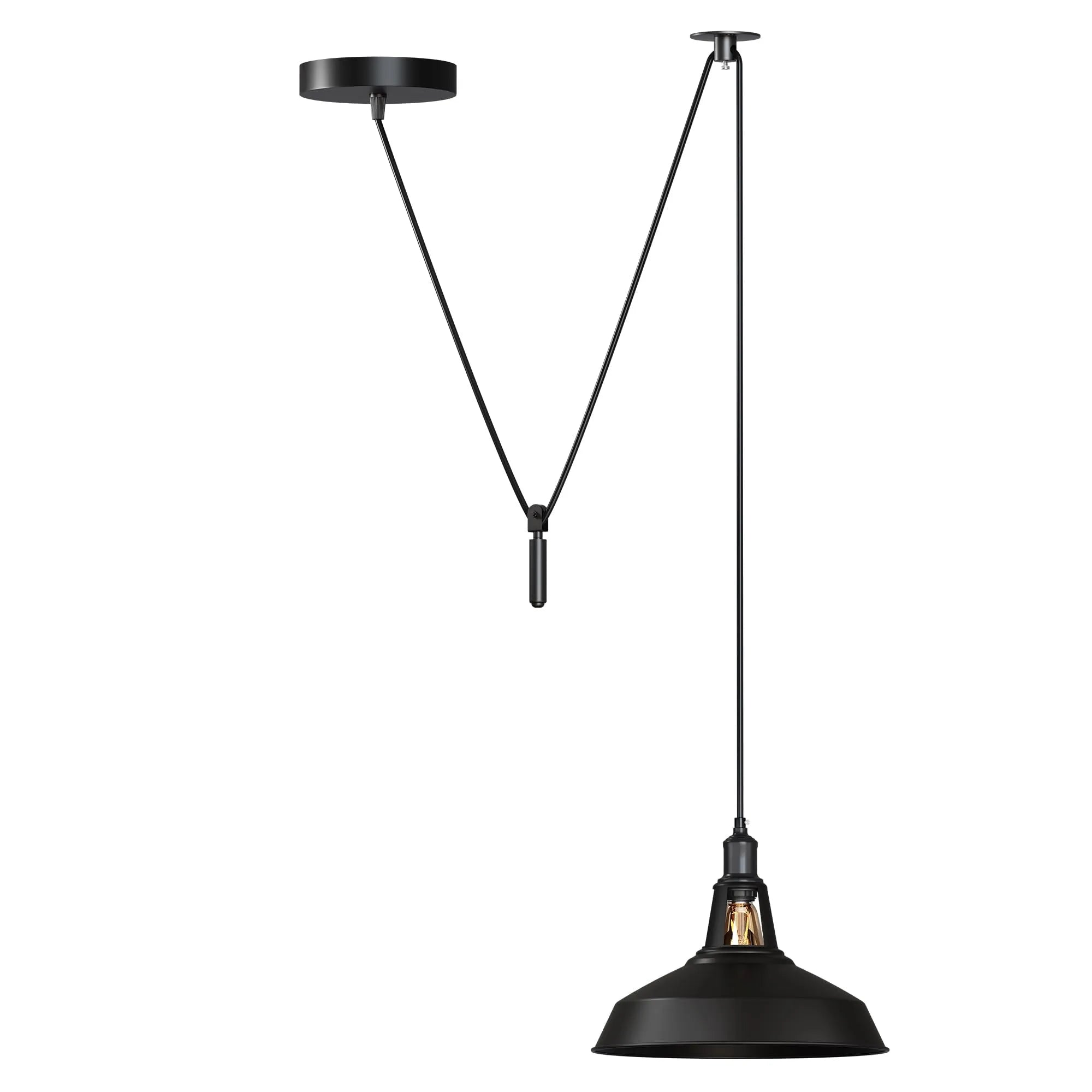 Shaded 2M Pulley Pendant Light ~6398