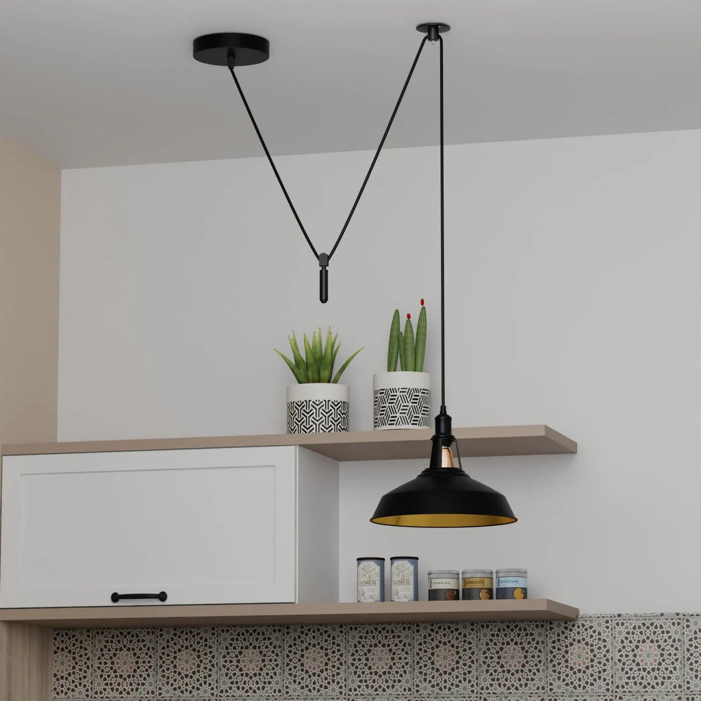 Shaded 2M Pulley Pendant Light ~6398