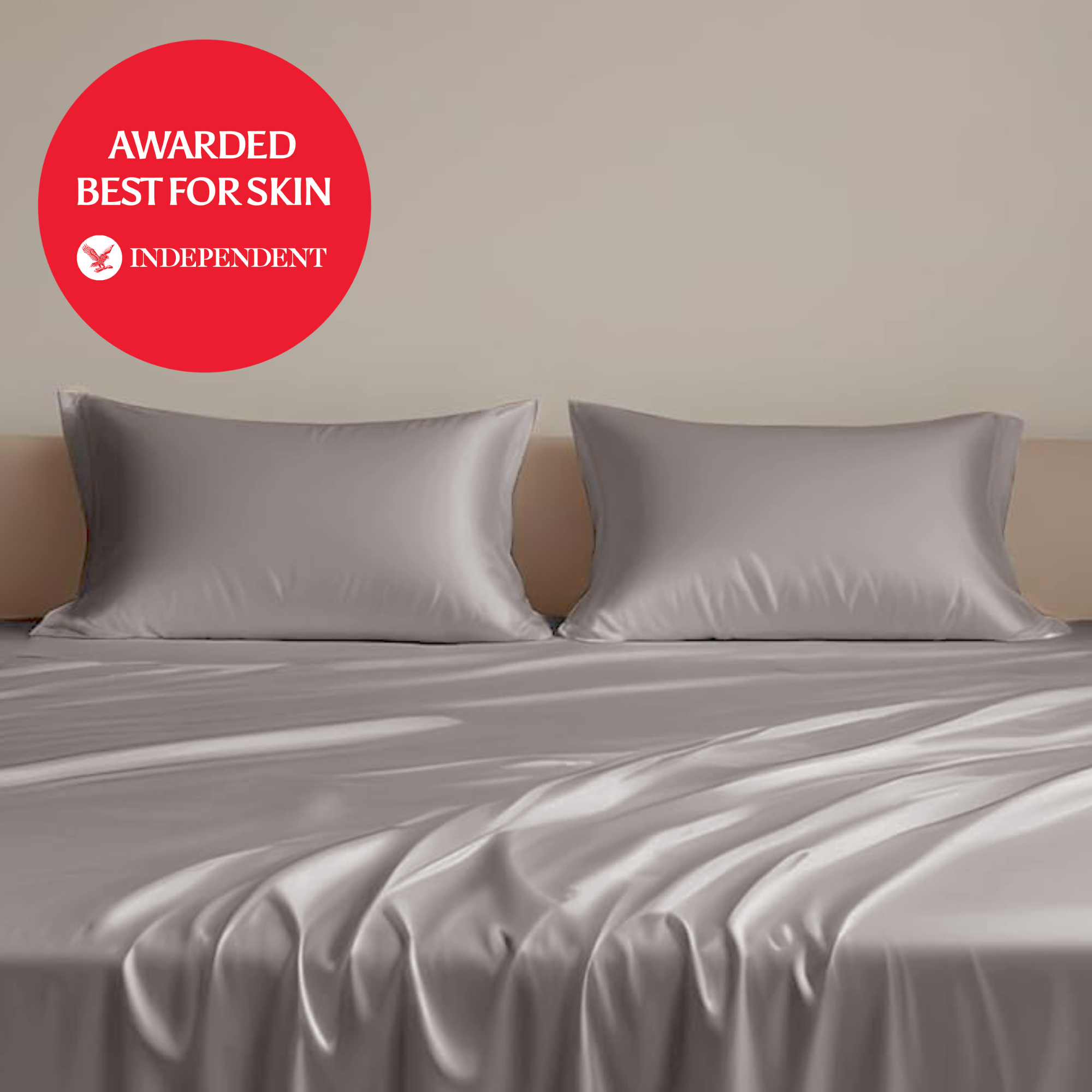 100% Organic Bamboo Silk Pillowcases (2 Pack)