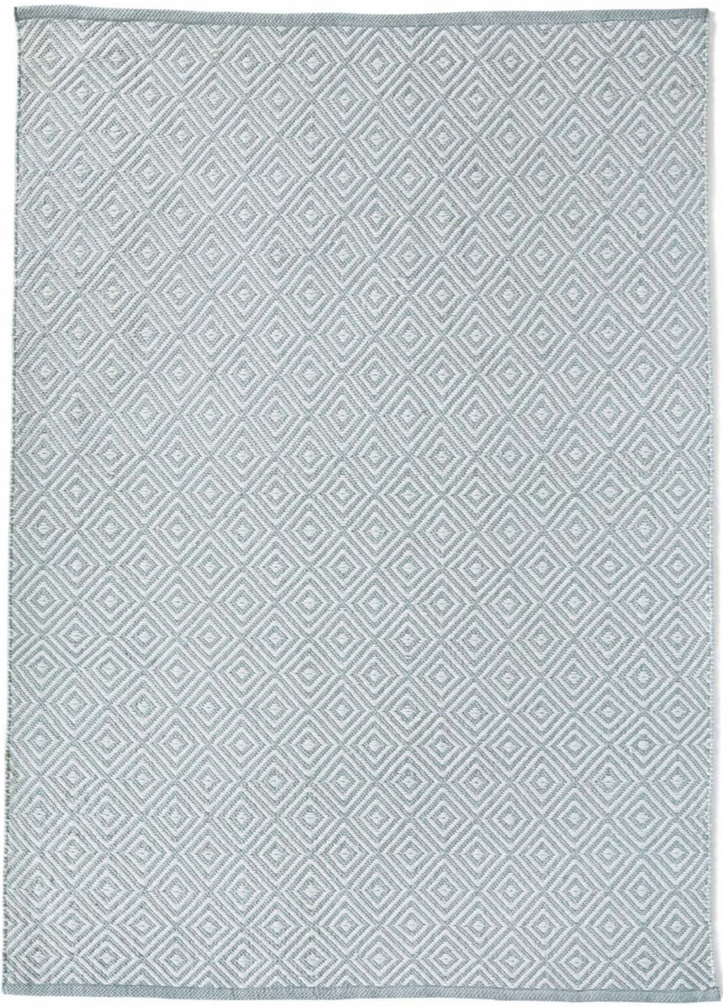Diamond Sky Blue Hand-woven Rug