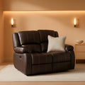 Brown Recliner Loveseat Modern Living Room Furniture