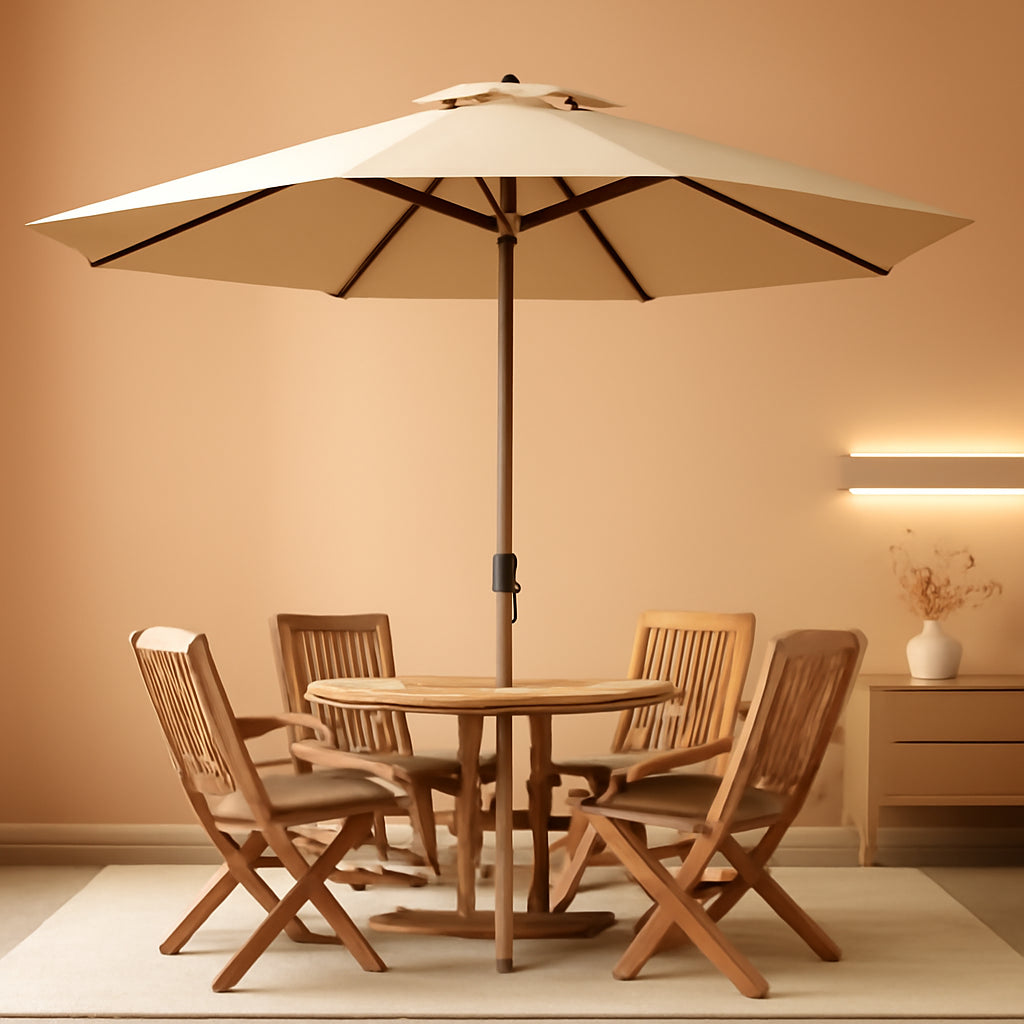 9 Foot Outdoor Patio Umbrella With Push Button Tilt