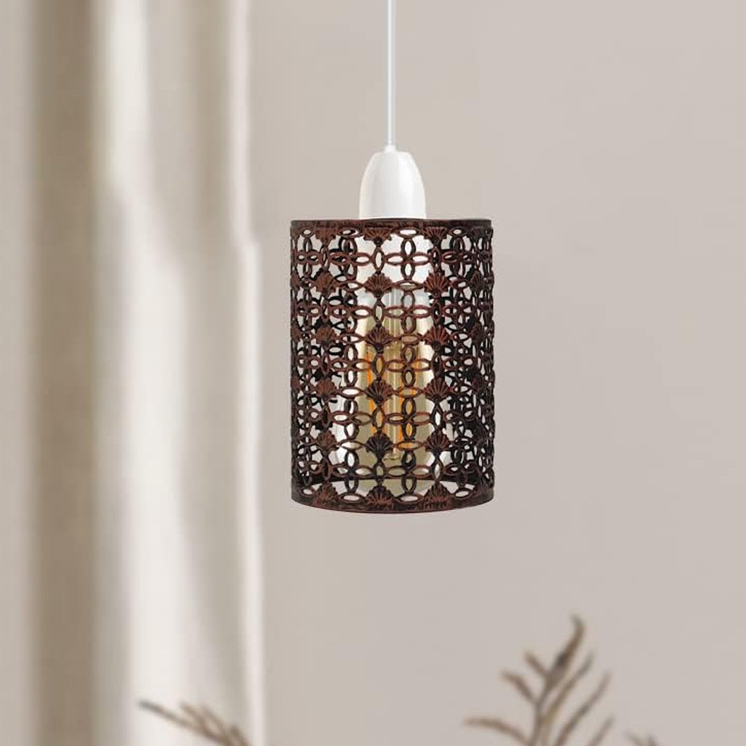 Modern Retro Style Drum Metal Ceiling Pendant Lampshade ~2430