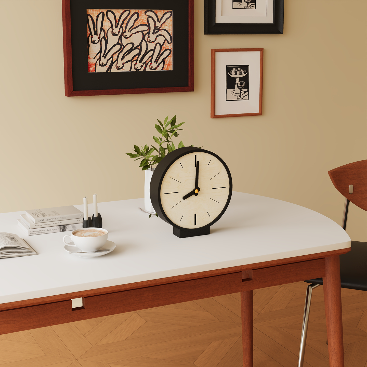 Classic Corner View Clock