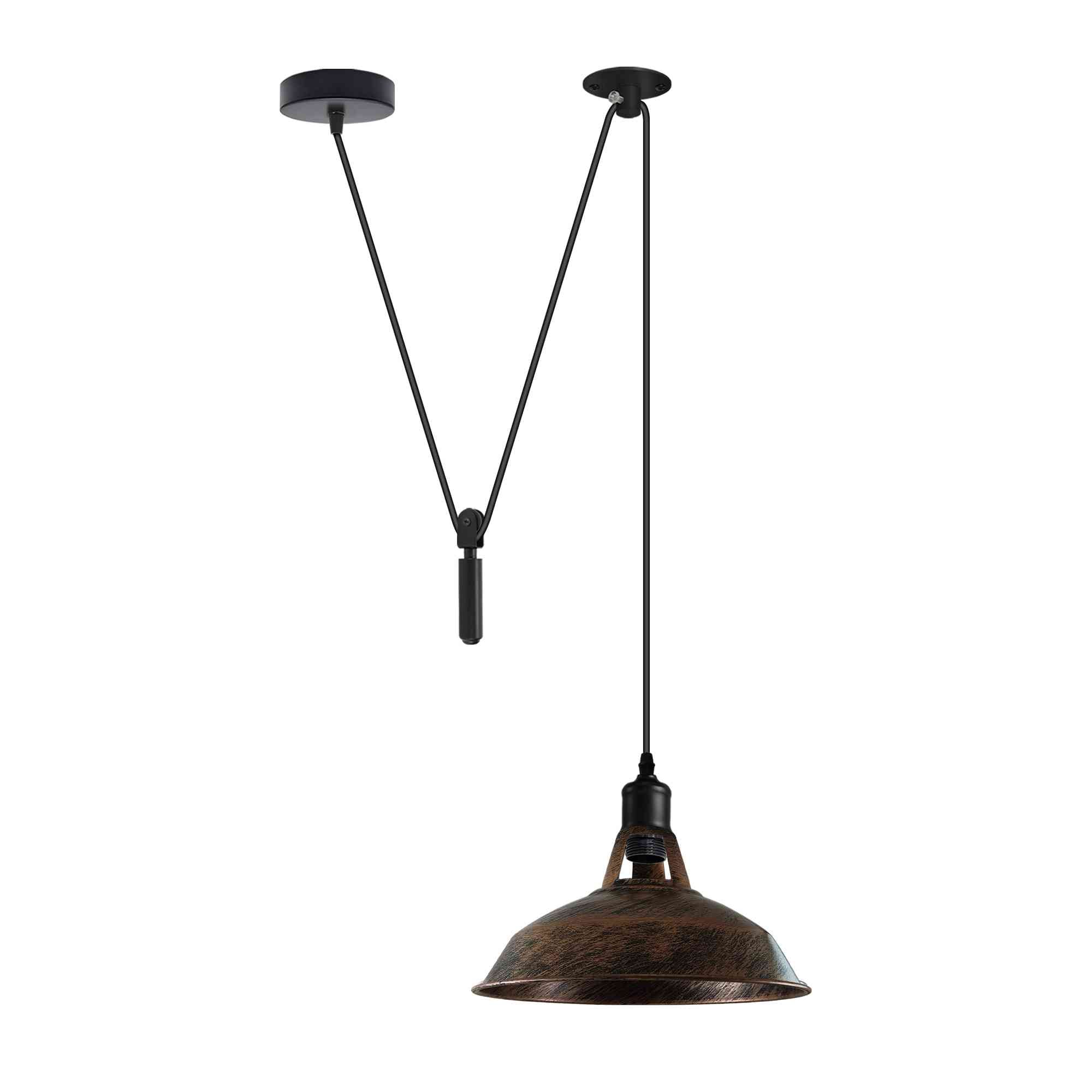 Shaded 2M Pulley Pendant Light ~6398