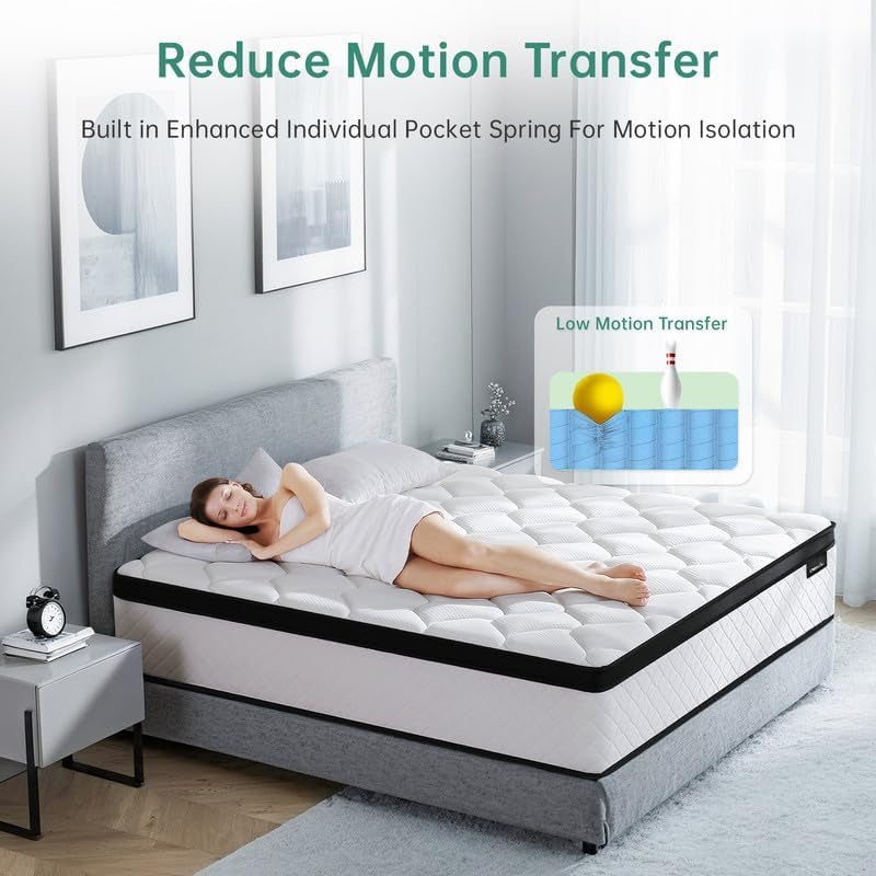 Full Size 10 Inch Hybrid Thermoregulating Mattress-4