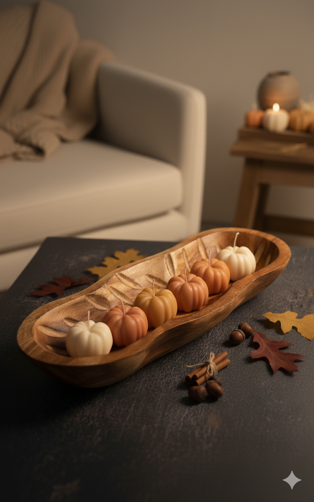 Autumn Pumpkin Candle - Handmade Soy Wax Candle for Cozy Fall Ambiance-4