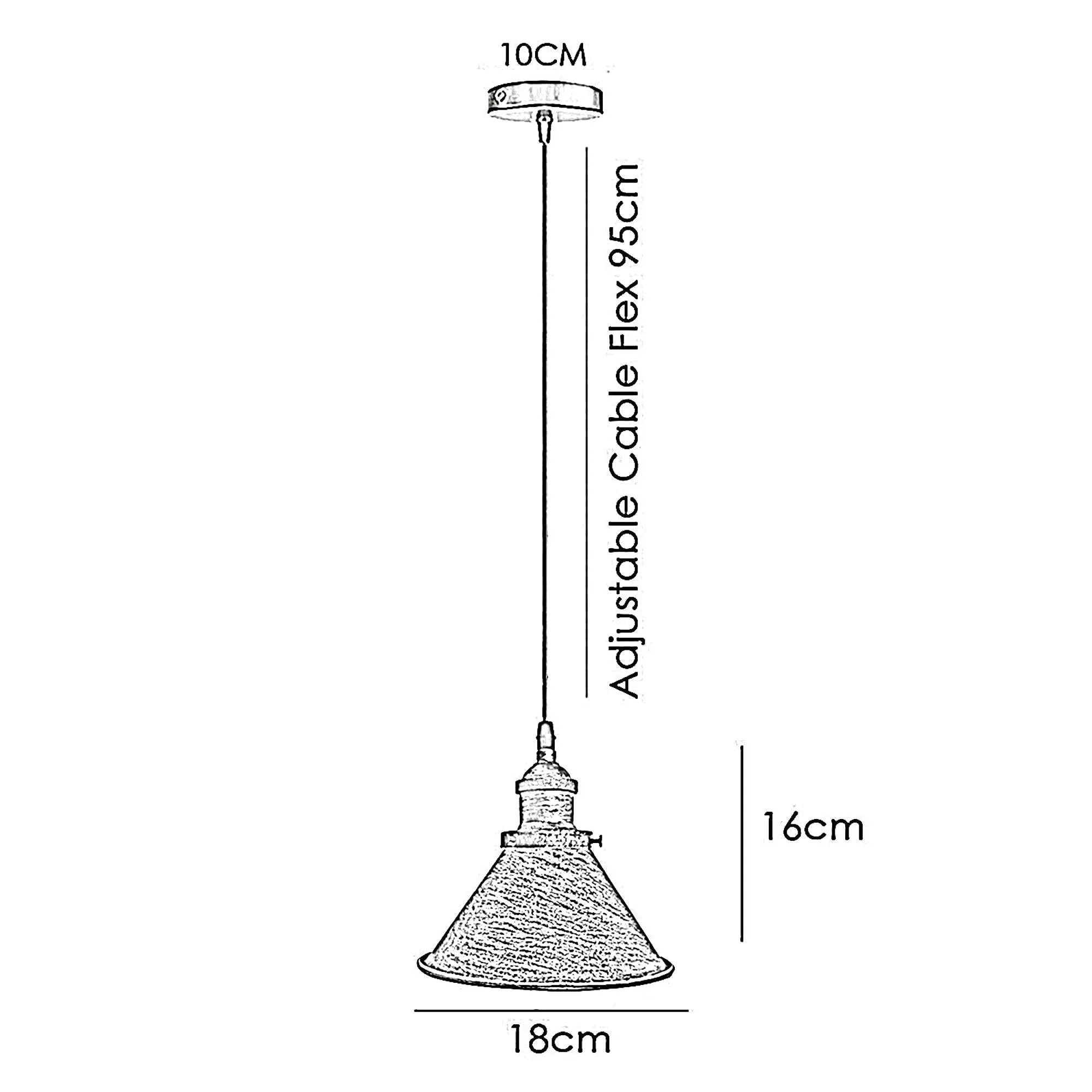 Vintage Hanging Shade Ceiling Pendant Light ~5668