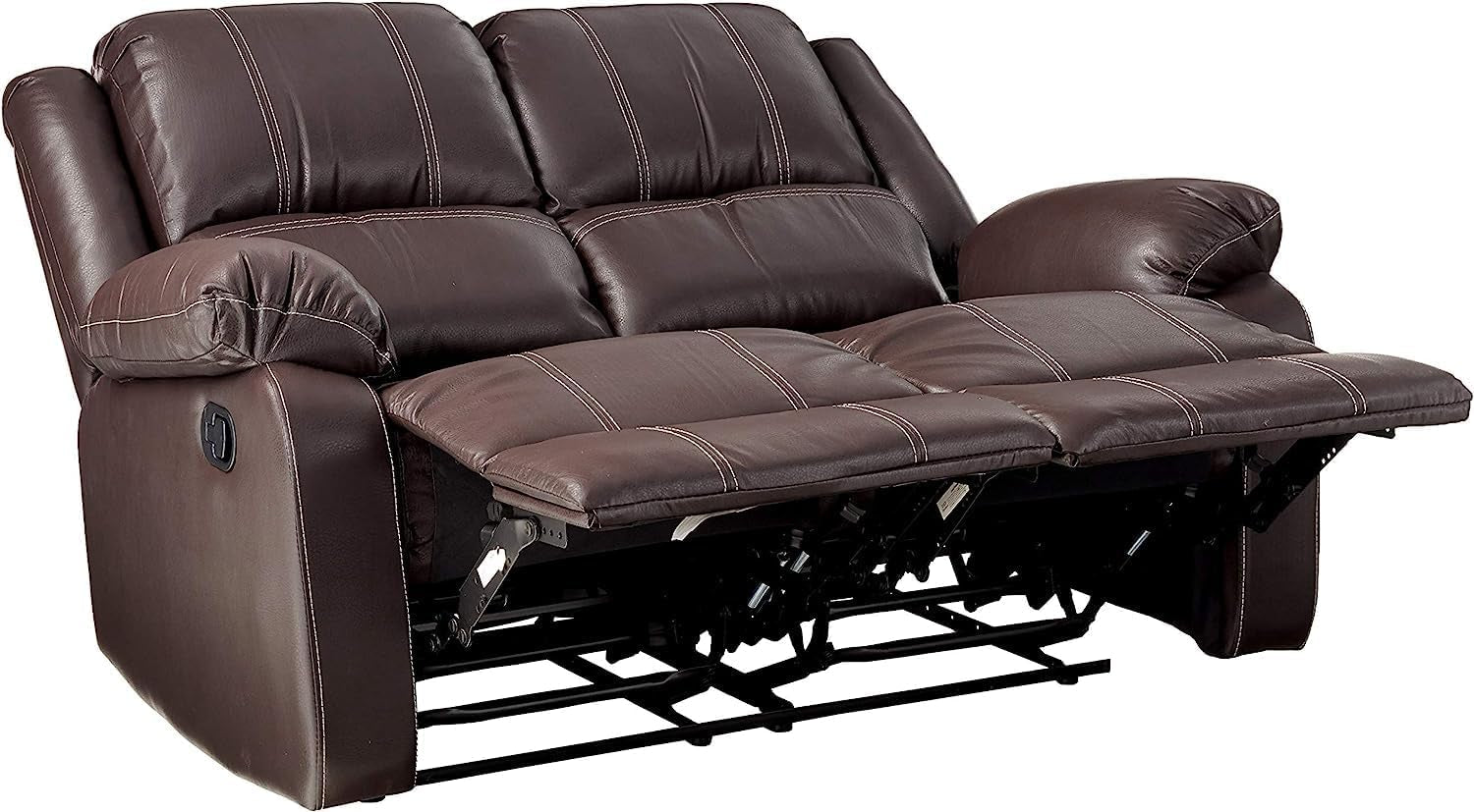 Brown Recliner Loveseat Modern Living Room Furniture