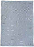 Diamond Denim Blue Hand-woven Rug
