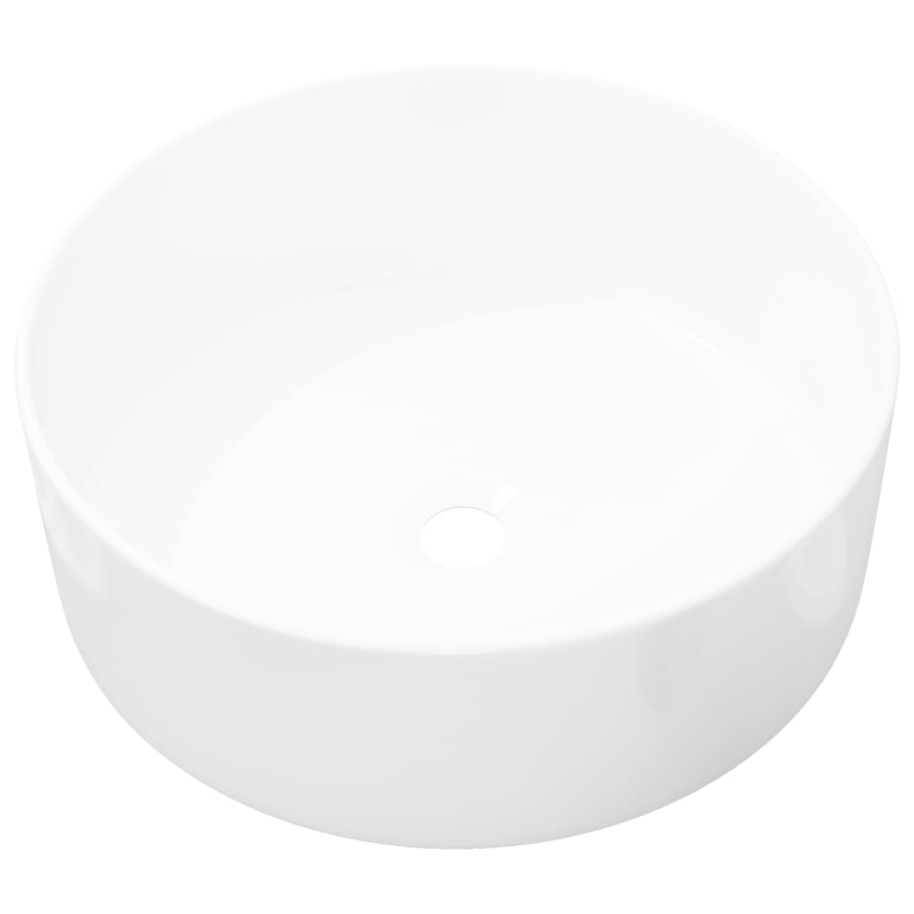 NNEVL Basin Round Ceramic White 40x15 cm-1