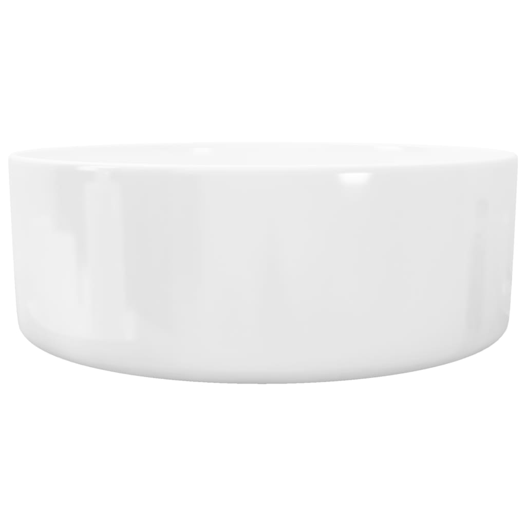 NNEVL Basin Round Ceramic White 40x15 cm-4