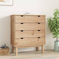 vidaXL Cabinet Dresser Drawer Chest Cabinet with Drawers OTTA Solid Wood Pine