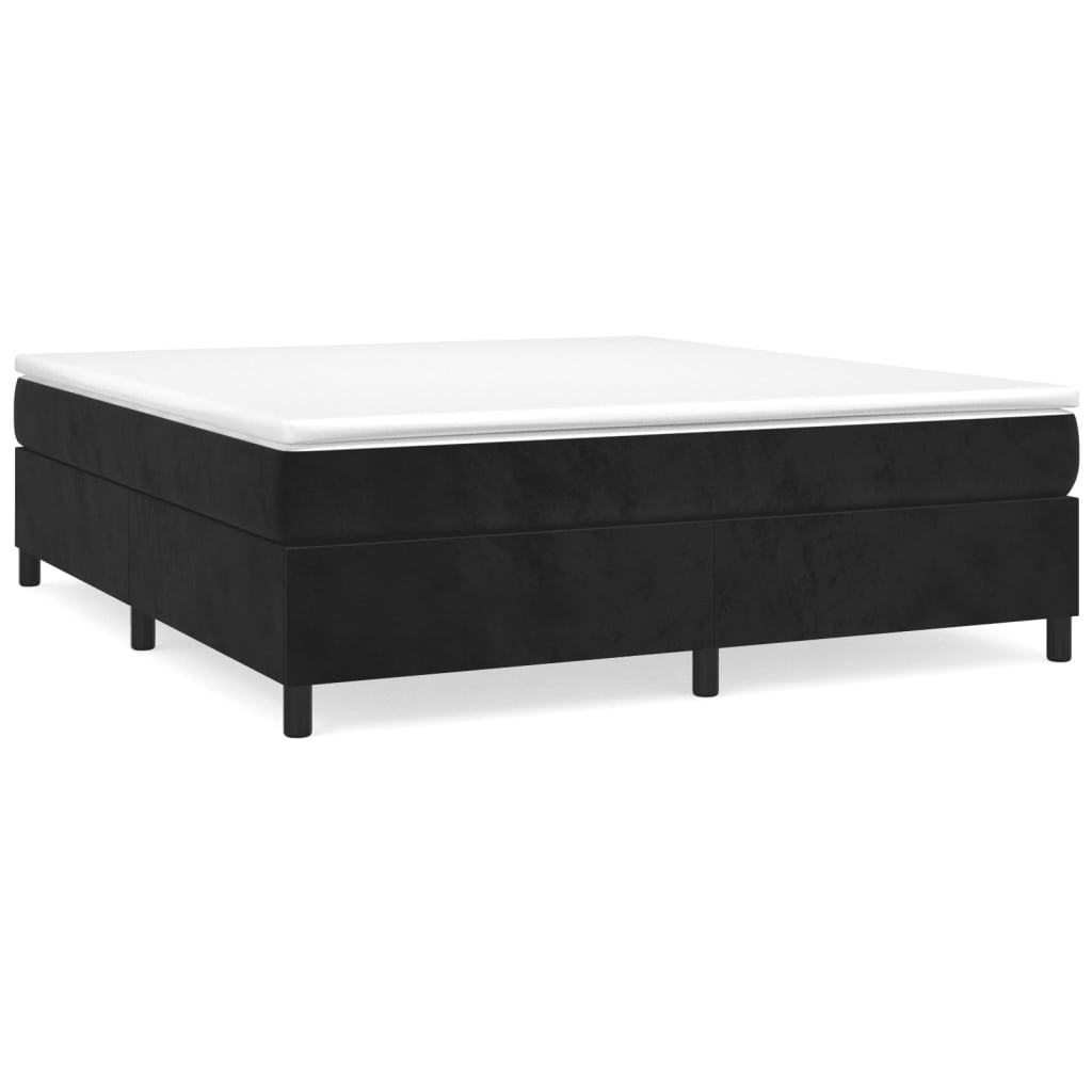 vidaXL Bed Frame Platform Bed Mattress Foundation Bedroom Furniture Velvet-0