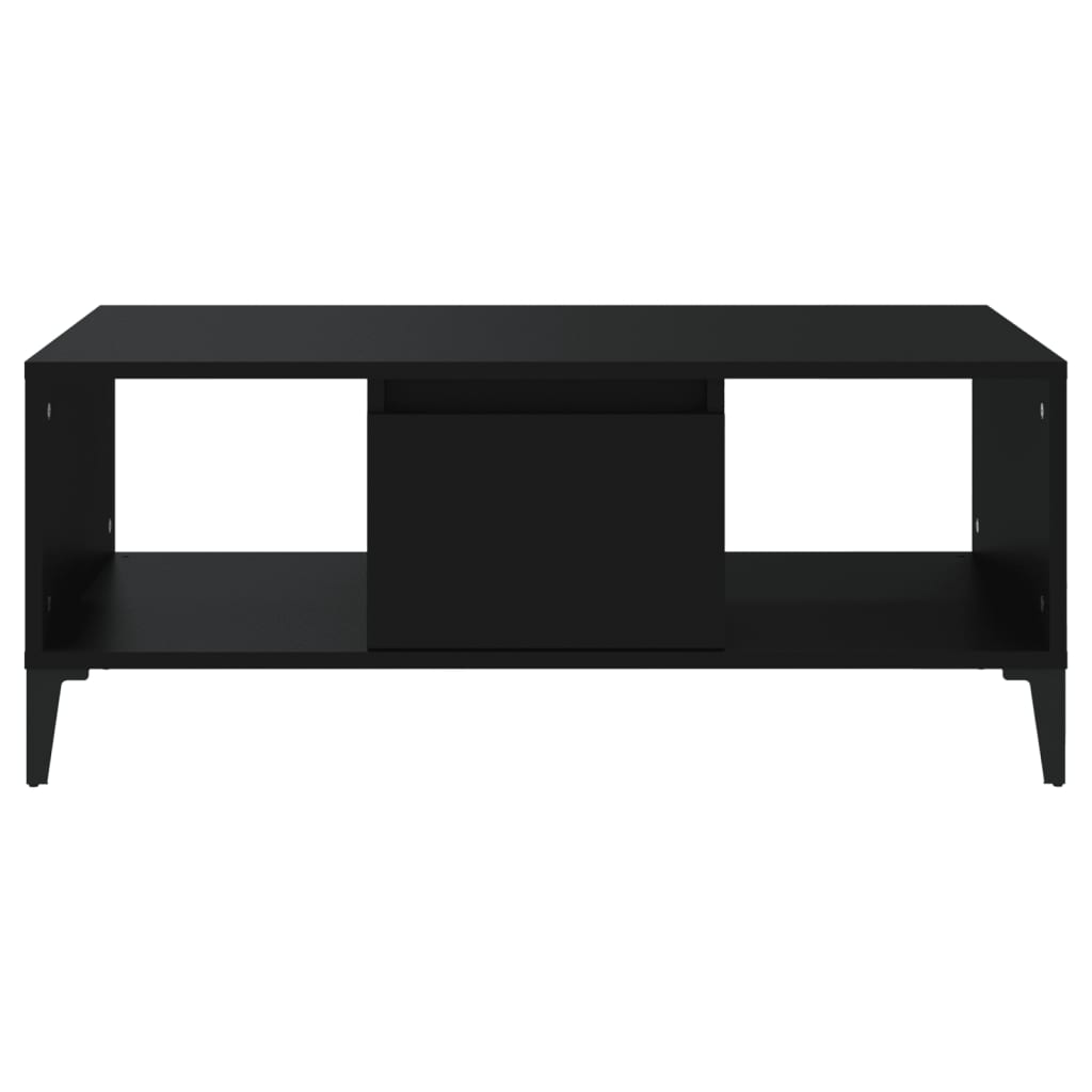 NNEVL Coffee Table Black 90x50x36.5 cm Engineered Wood