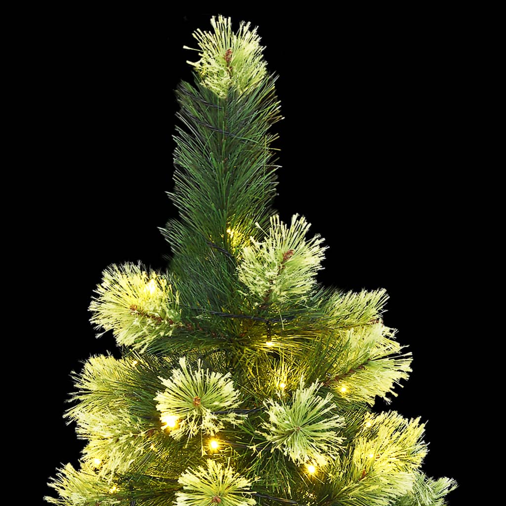 vidaXL Artificial Hinged Christmas Tree 300 LEDs 82.7"-1