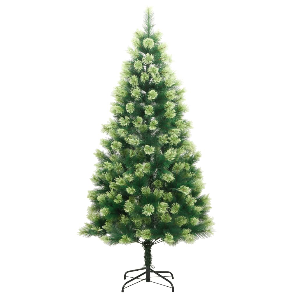 vidaXL Artificial Hinged Christmas Tree 300 LEDs 82.7"-2