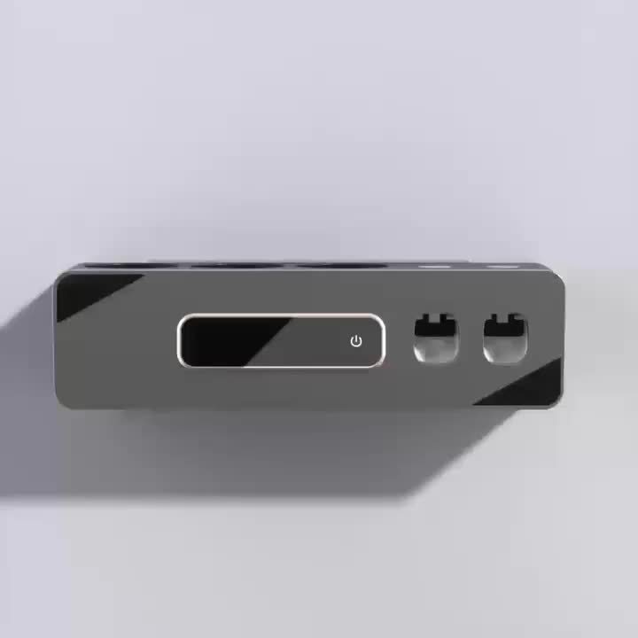 NNETM Smart Wall Toothbrush Holder with Toothpaste Dispenser