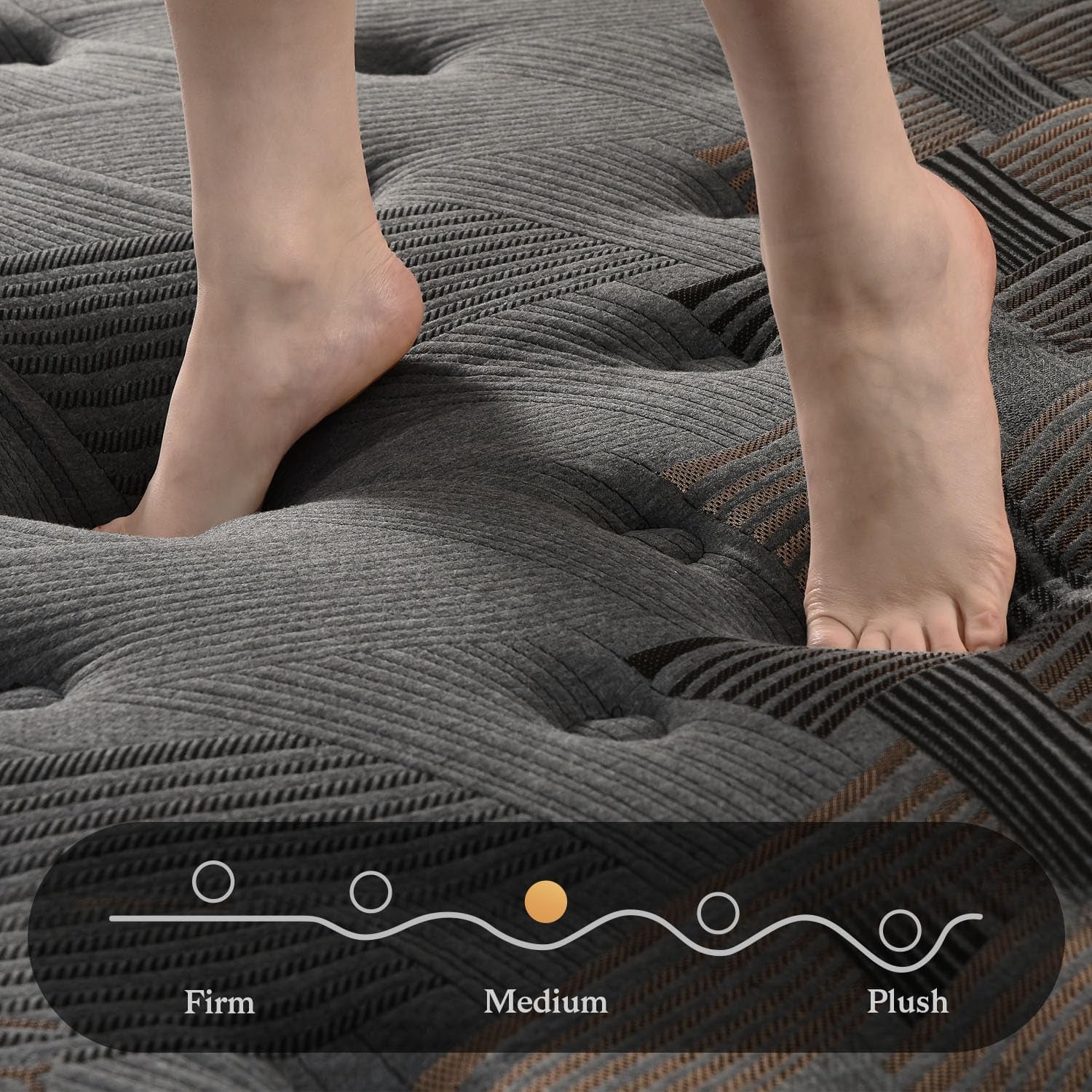 Queen 12 Inches Hybrid Memory foam Mattress CertipurUS-1