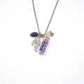 Amethyst Diffuser Necklace | Aroma Jewelry | Energy & Healing | Diffusing on the go-0