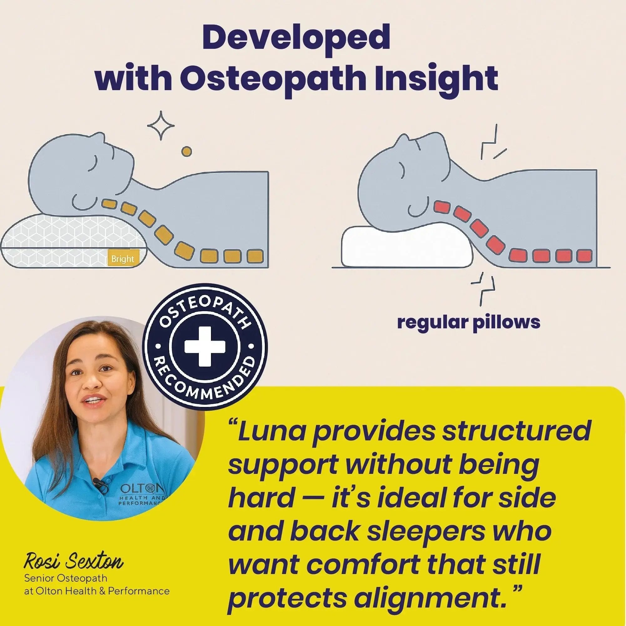 Brightr® Luna adjustable memory foam pillow bundle