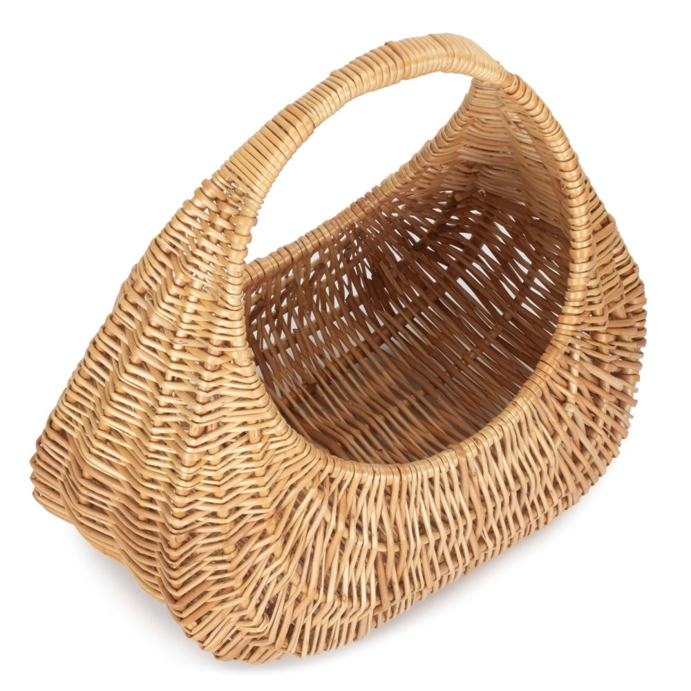 Buff Willow Gondola Wicker Shopping Basket