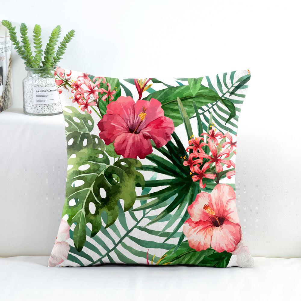 Water & Stain Resistant Floral Outdoor Cushion Cover | 45x45cm Garden Décor - Set of 1