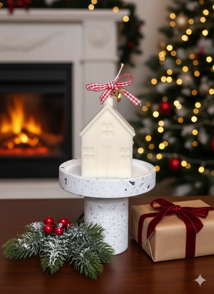 Christmas Cottage Candles for Cozy Holiday Decor-0