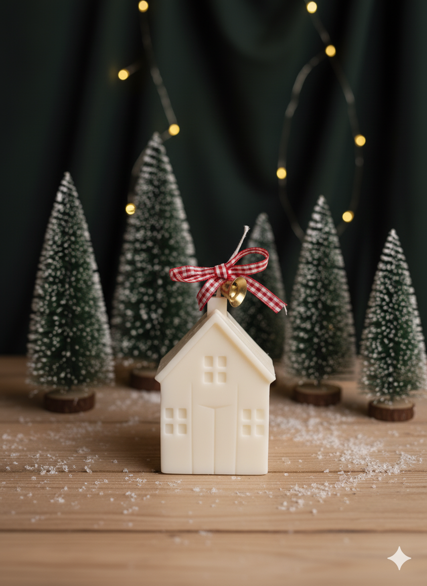 Christmas Cottage Candles for Cozy Holiday Decor-2