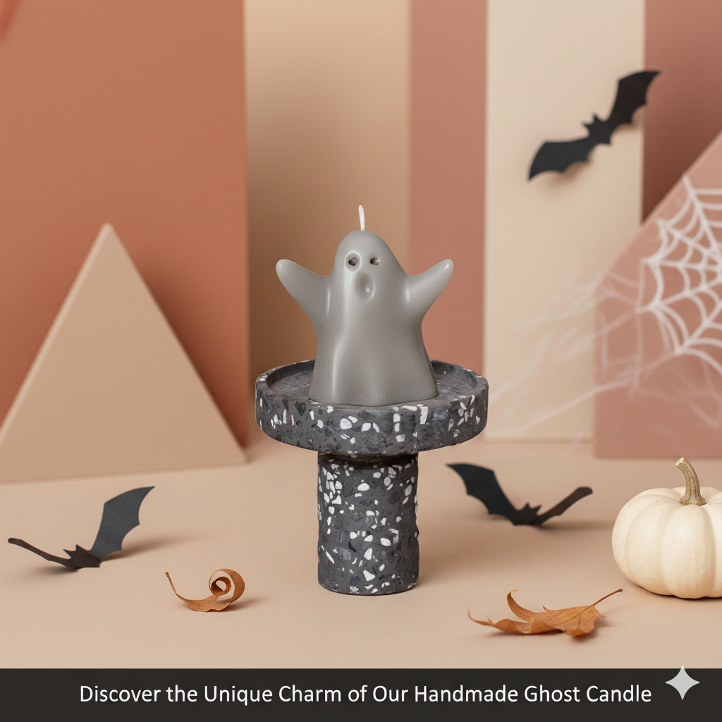 Ghost Candle for Halloween & Fall Decorating-2
