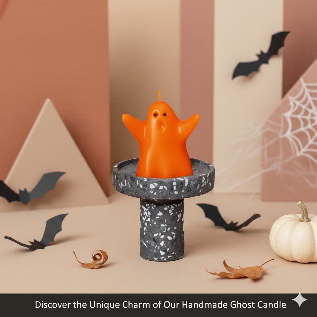 Ghost Candle for Halloween & Fall Decorating-1
