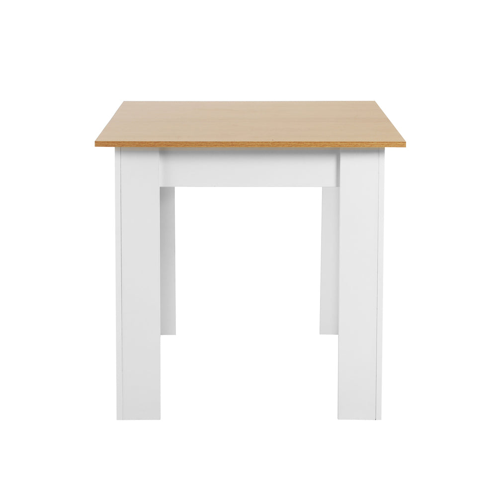 NNEED 160cm Extendable Dining Table Wooden&White