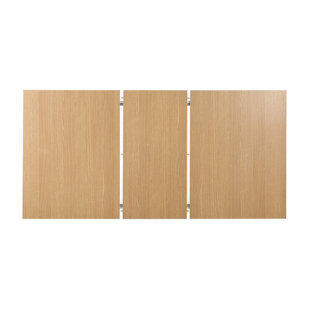 NNEED 160cm Extendable Dining Table Wooden&White