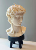 David Head Sculptural Candle – Large 11” Decorative Wax Bust-0
