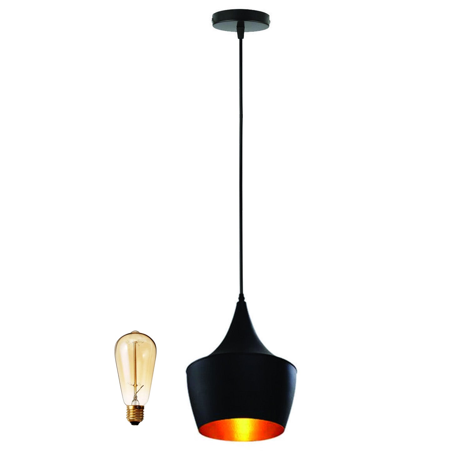 Retro industrial hanging lamp pendant lamp bar lampshade lamp E27 black new~2185