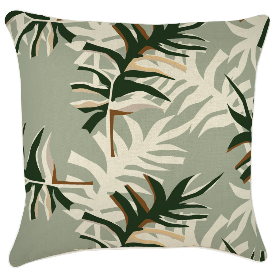 Cushion Cover-With Piping-Alfresco Sage-60cm x 60cm
