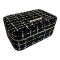 Large Tweed Jewellery Box-Black