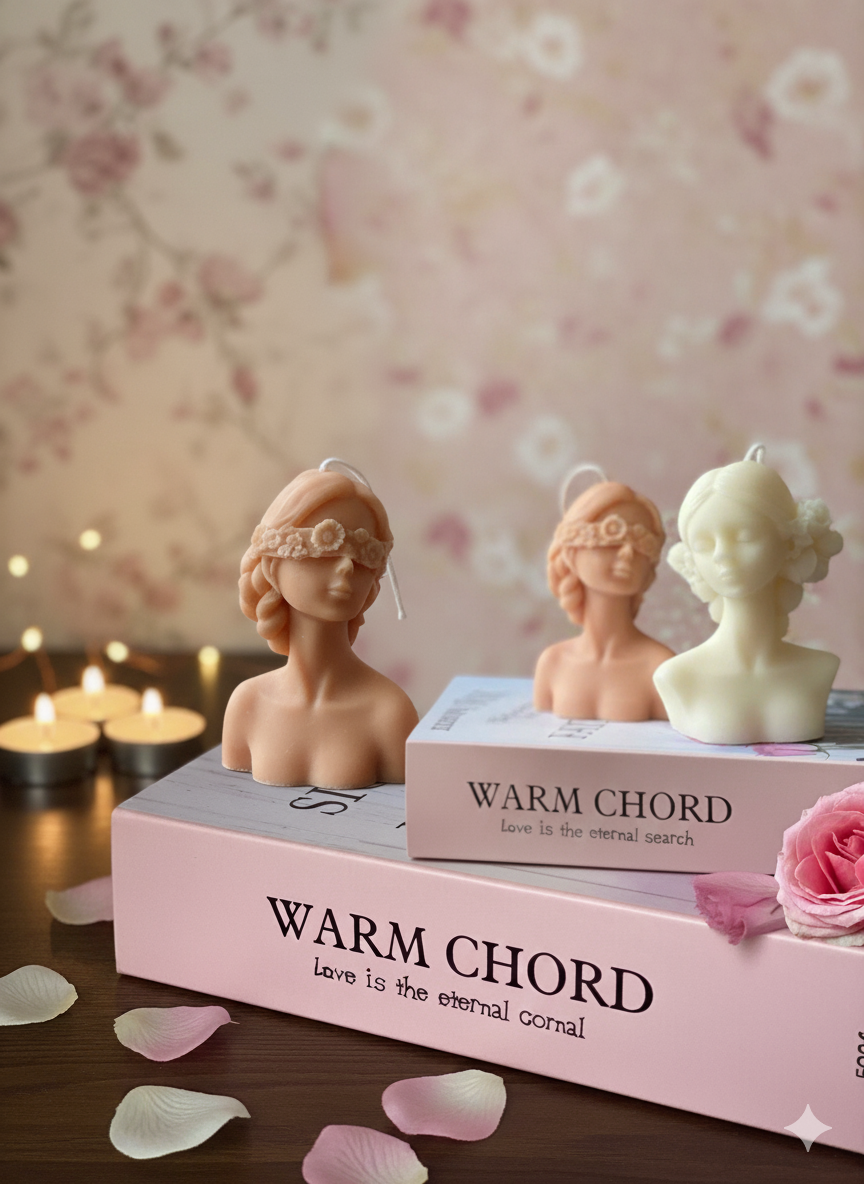 Blindfolded Flower Girl Candle-4