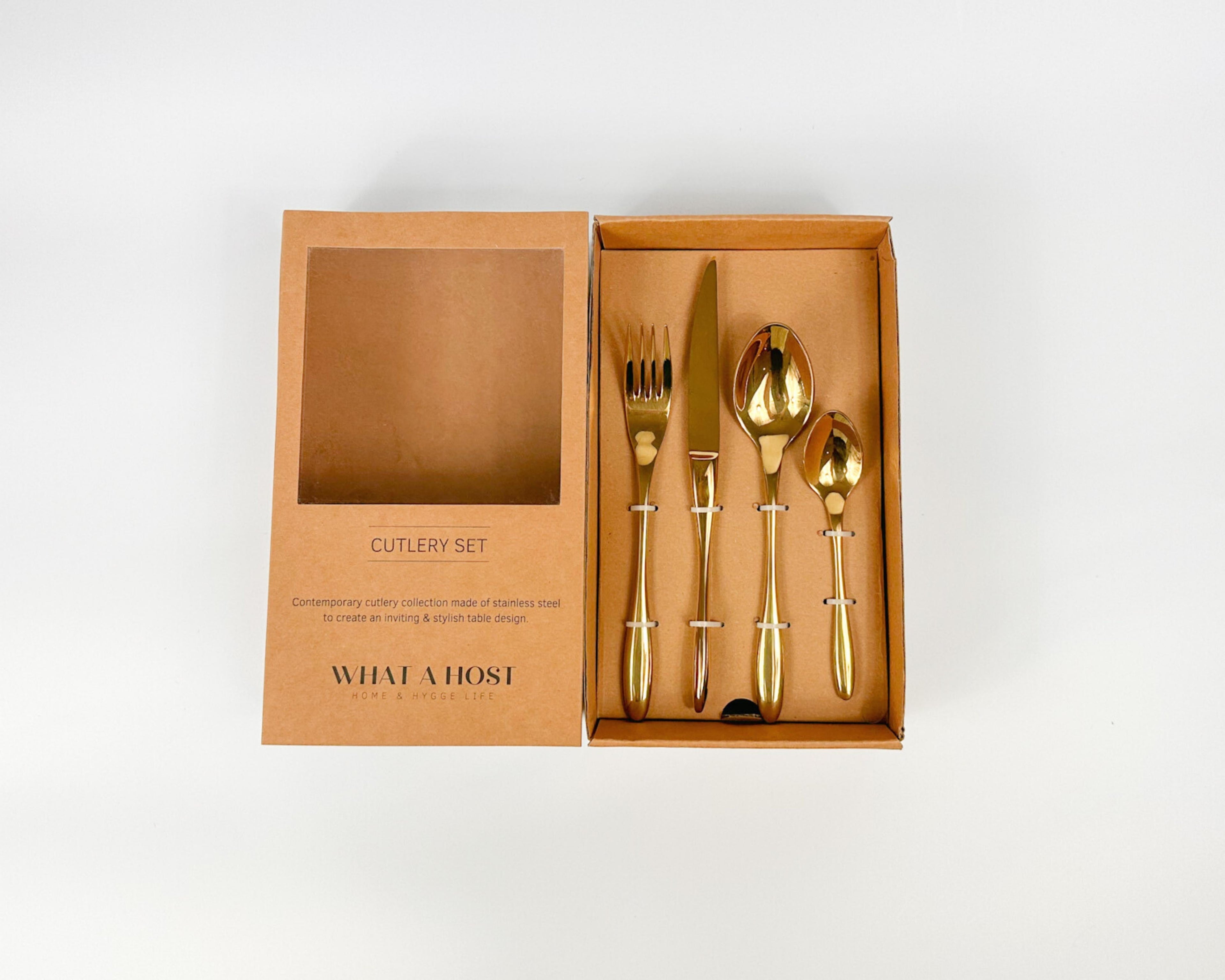 Milan Gold Stainless Steel Cutlery Sets x16/24 pieces