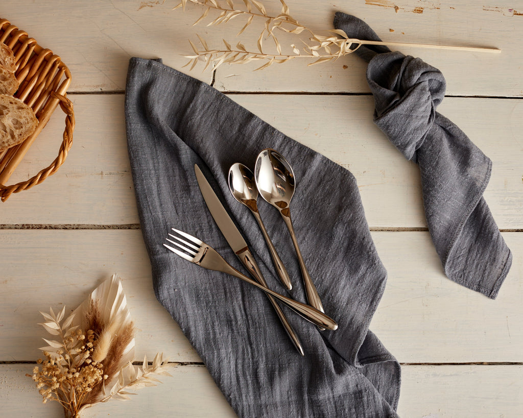 Milan Silver Stainless Steel Cutlery Sets x16/24 pieces