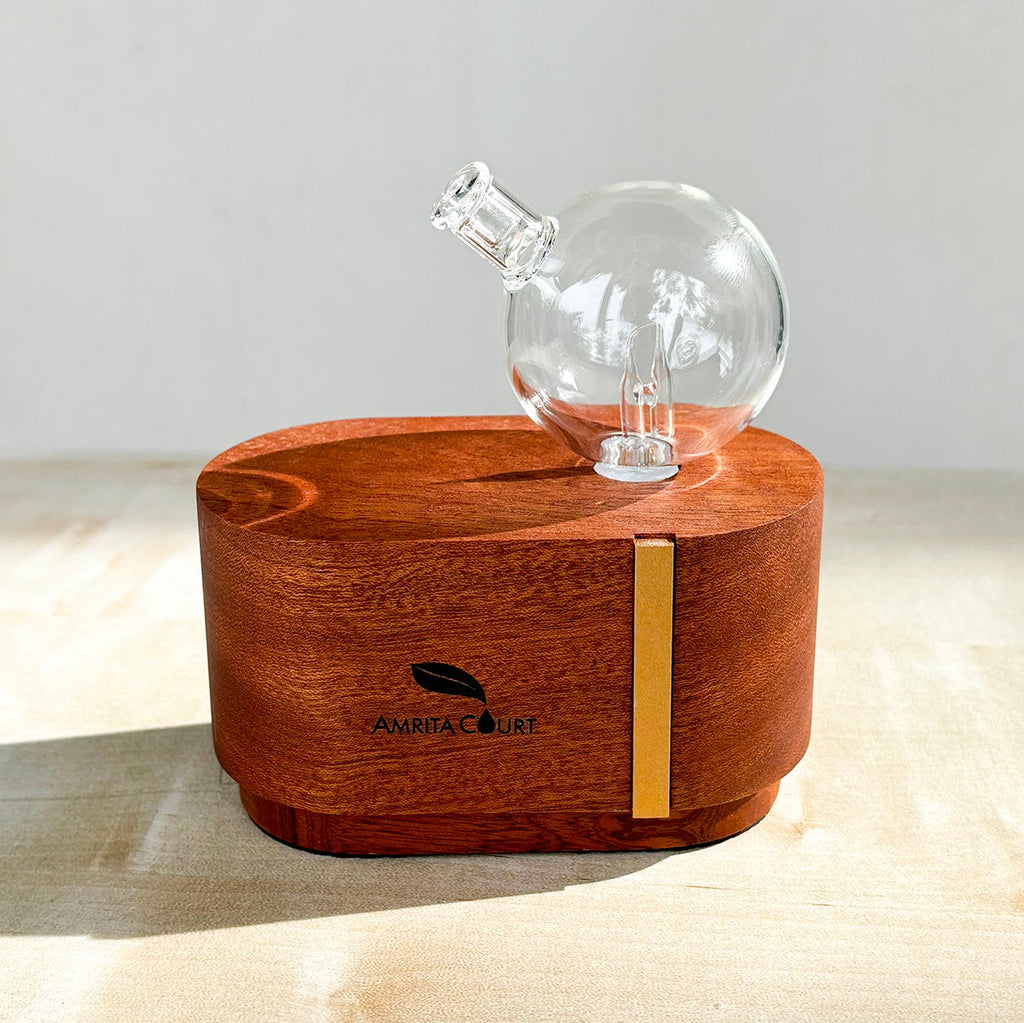 Portable Mini Orb Diffuser Redwood | Waterless Aroma Diffuser | No Plastics for Essential Oil