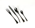 Munich Black Stainless Steel Cutlery Sets x16/24 pieces