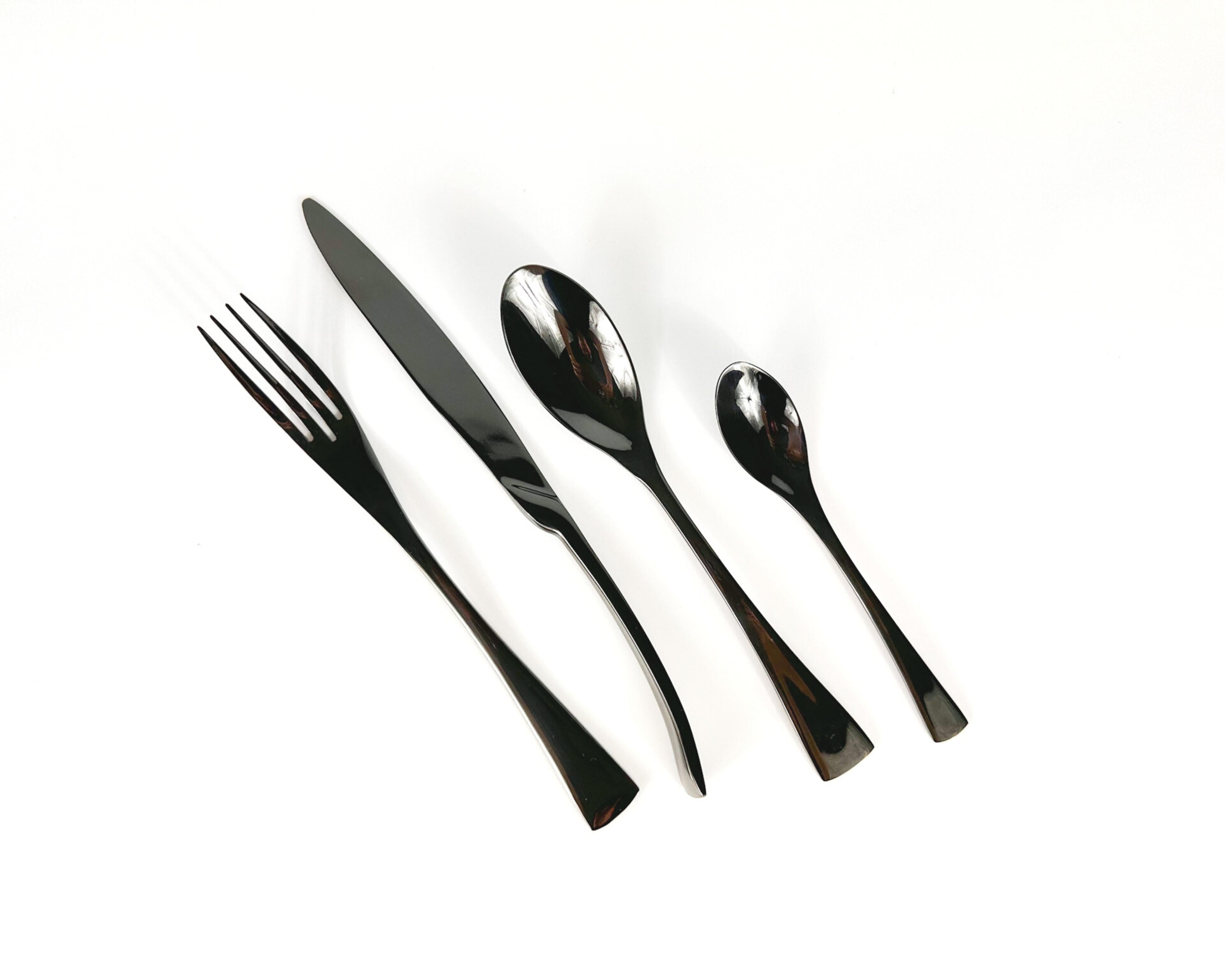 Munich Black Stainless Steel Cutlery Sets x16/24 pieces